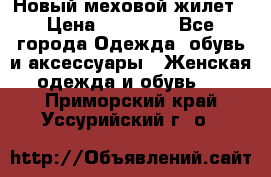 Новый меховой жилет › Цена ­ 14 000 - Все города Одежда, обувь и аксессуары » Женская одежда и обувь   . Приморский край,Уссурийский г. о. 